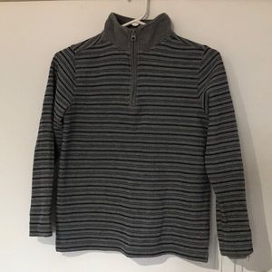 Grey George quarter zip long sleeve shirt S/P(7-8)